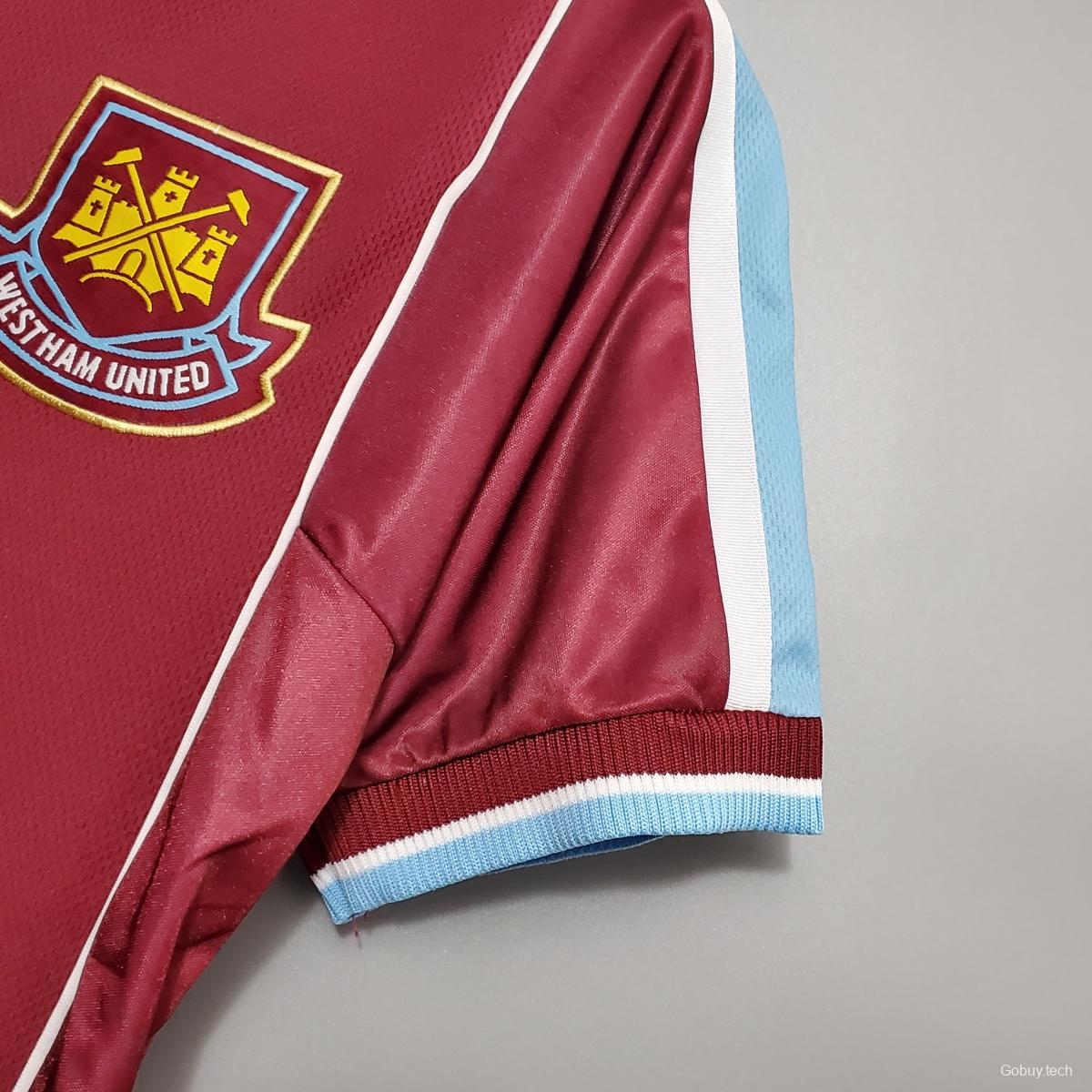 Retro 99/01 West Ham United home Soccer Jersey