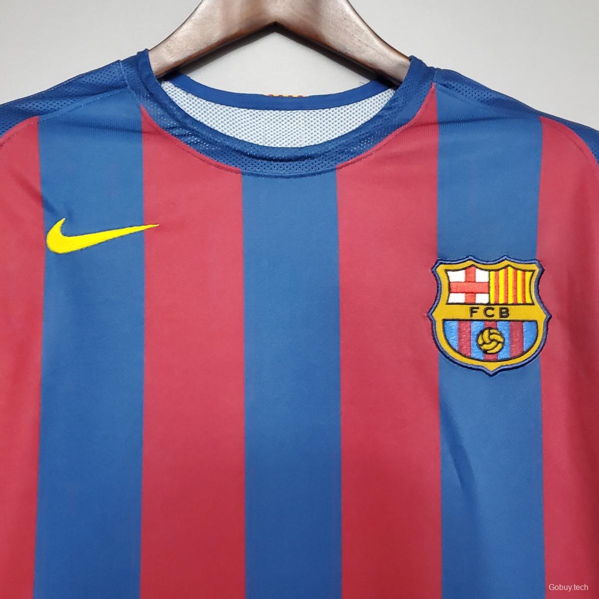 Retro Barcelona 2006 UEFA Champions League Home Soccer Jersey