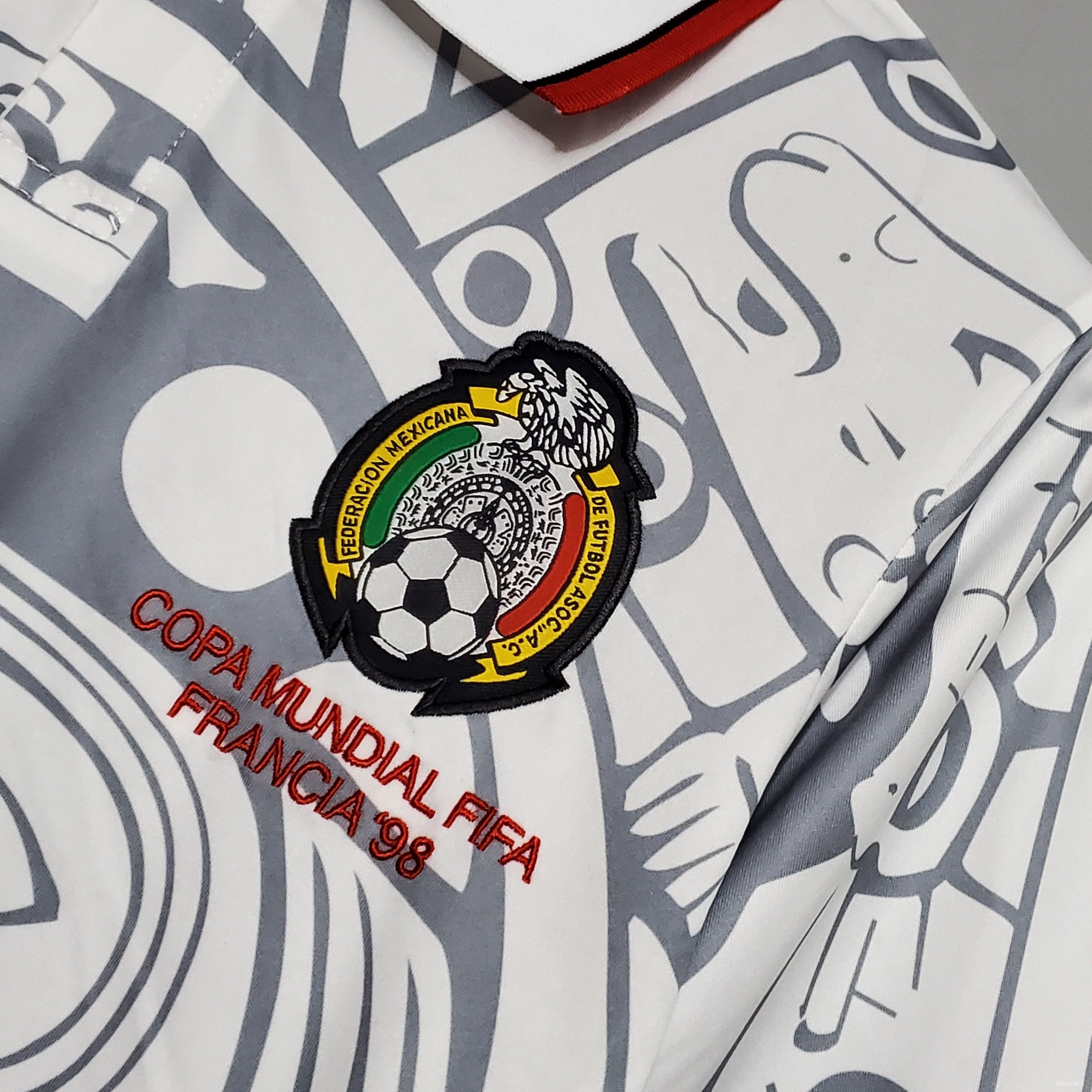 Retro 1998 Mexico away Soccer Jersey