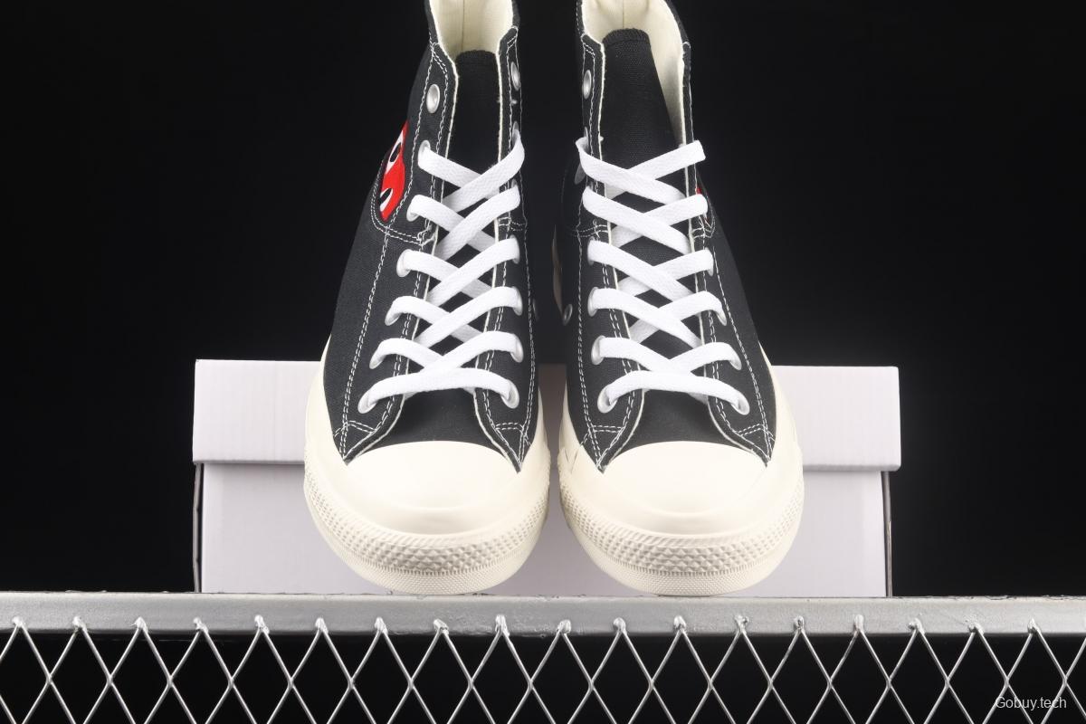 Converse All Star x CDG 2021 Sichuan Jiubao Ling co-named 1CL876 high-top casual board shoes.