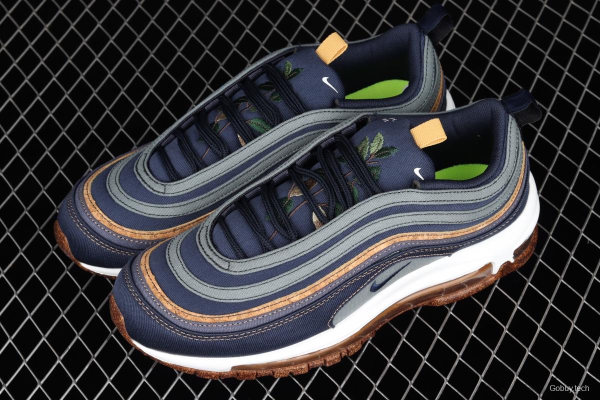 NIKE Air Max 97 SE bullet dark blue embroidered air cushion running shoes DC3986-300