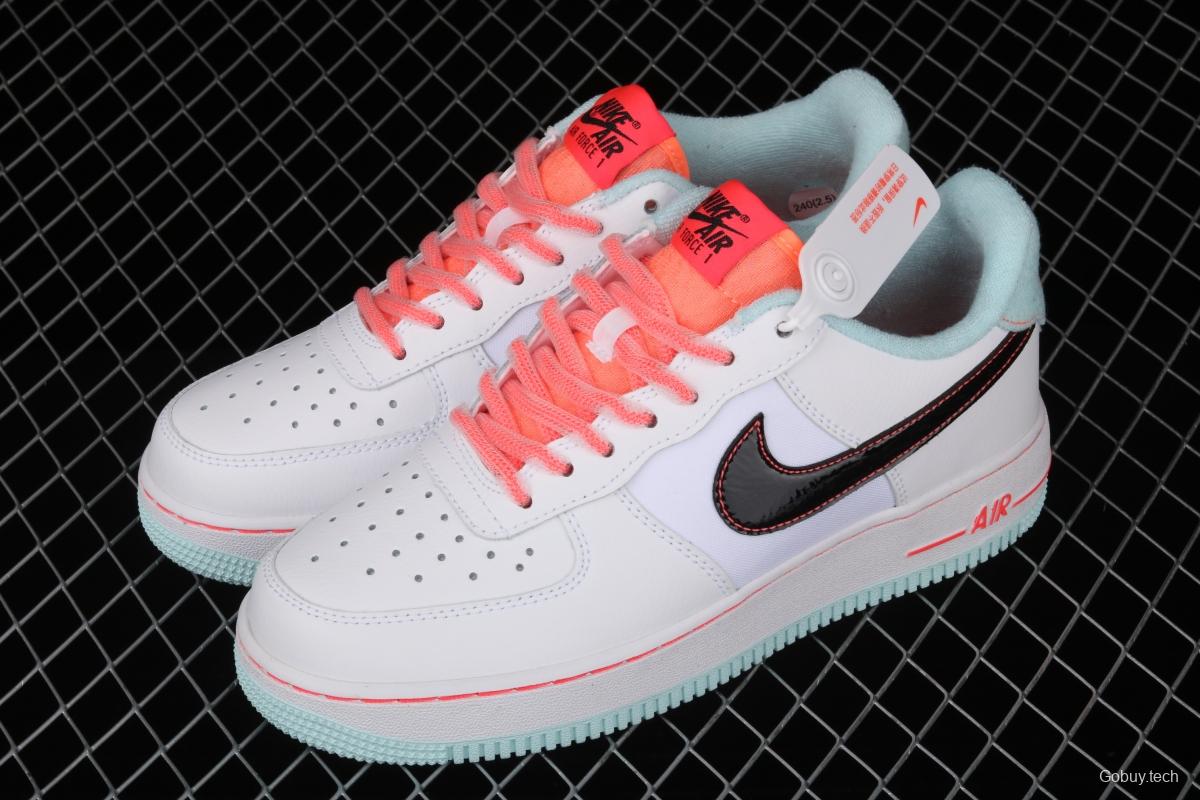 NIKE Air Force 11607 LV8 GS White/Black-Flash South Coast new color low-top casual board shoes DD7709-100