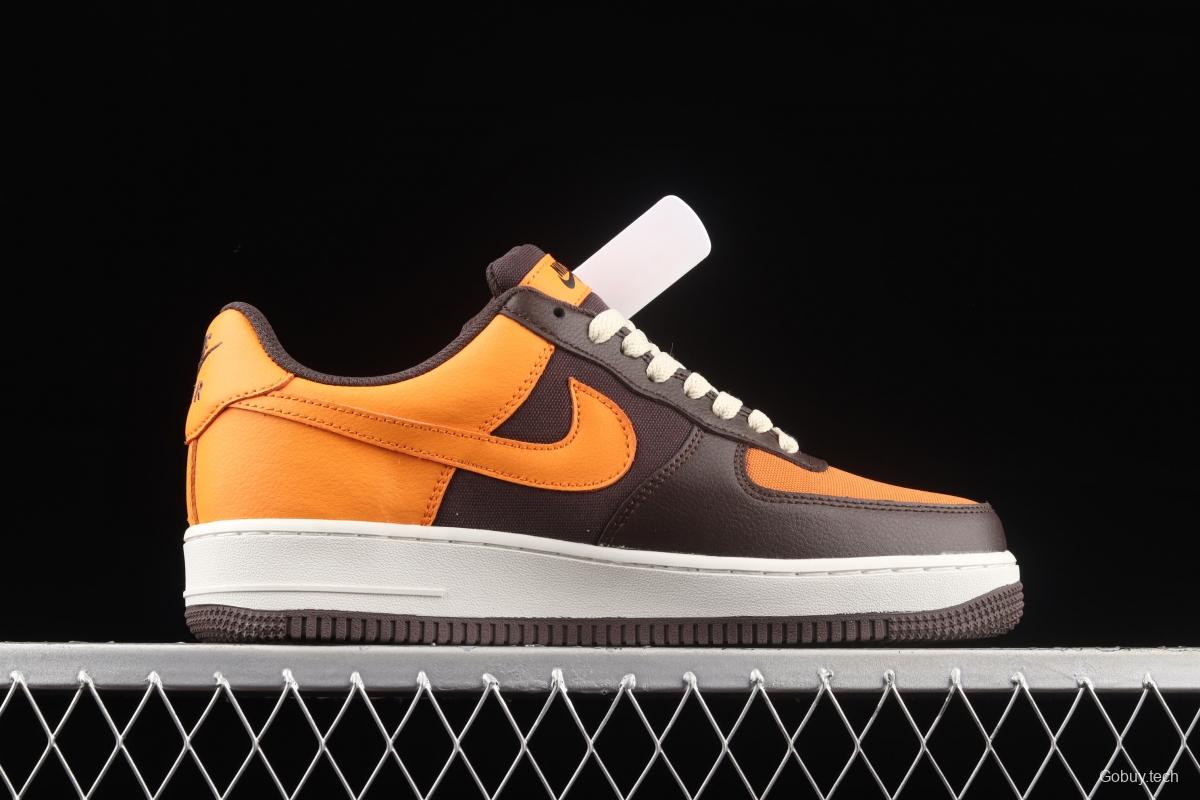 NIKE Air Force 11607 GORE-TEX black and brown low-top casual board shoes DO2760-220