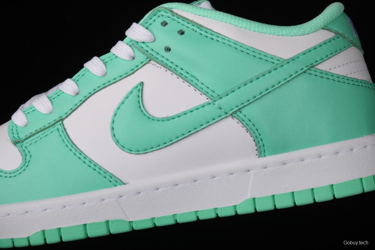 NIKE SB DUNK Low White/Green Glow Tiffany Green White Slam Dunk Series low side leisure sports skateboard shoes DD1503-105