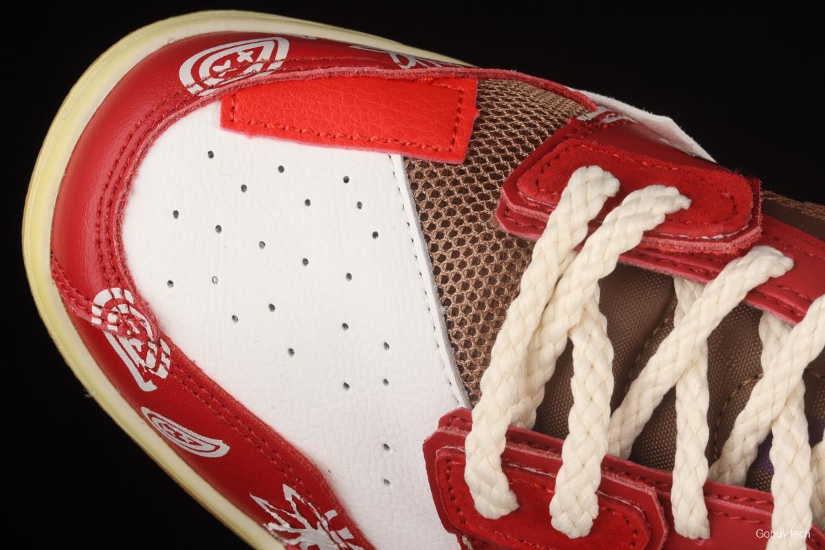 NIKE DUNK Svrap stitching and stitching low-top skateboard shoes rose red DB0500-200