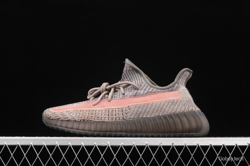 Adidas Yeezy 350 Boost V2 Ash Stone GW0089 Darth Coconut 350 second generation hollowed-out volcanic lime powder color matching