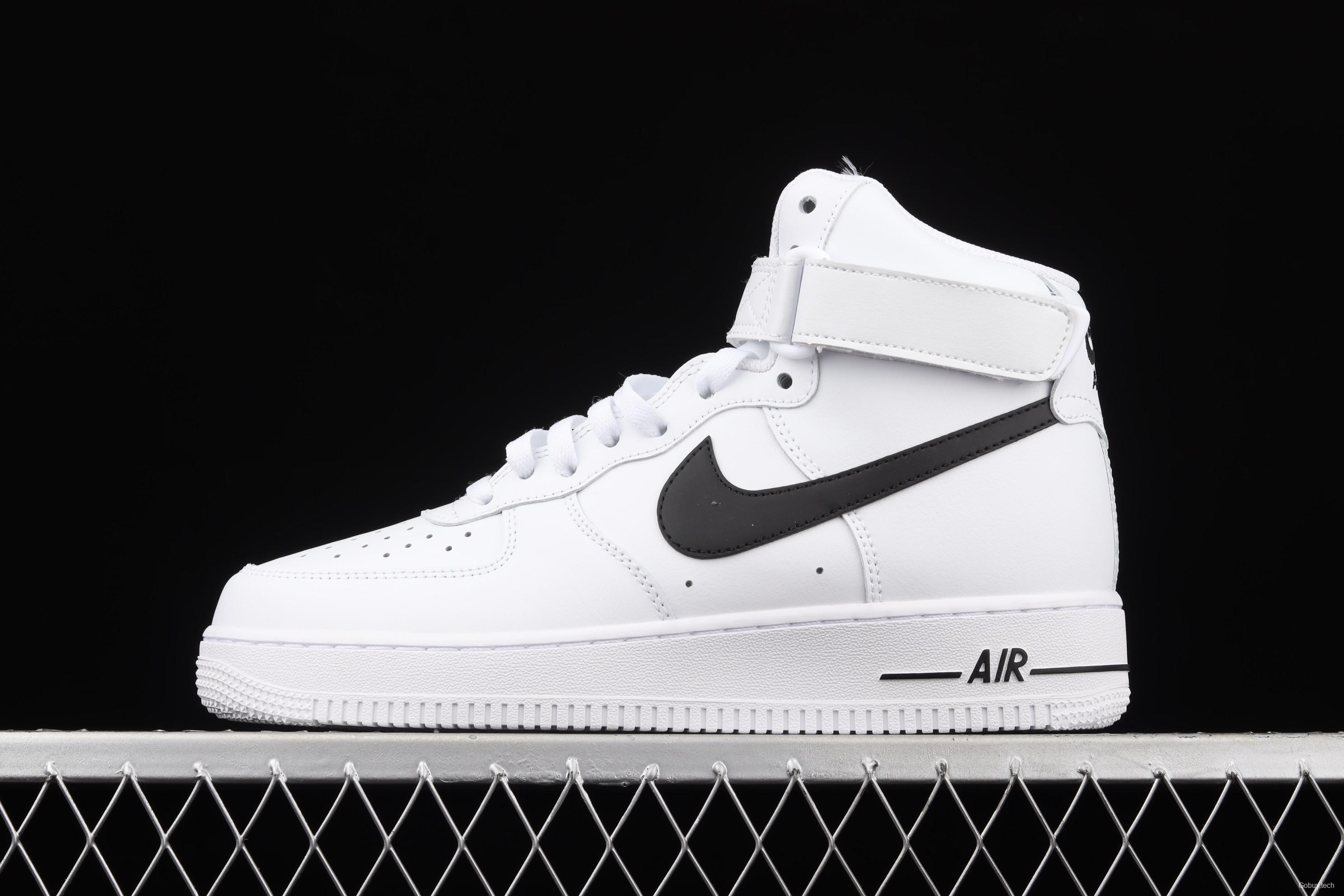 NIKE Air Force 1 High'07 white and black high top casual board shoes CK4369-100