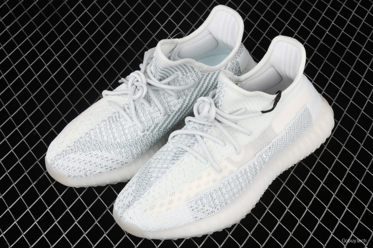 Adidas Yeezy 350 Boost V2 FW5317 Darth Coconut 350 second generation hollowed-out silk ice blue star matching BASF popcorn