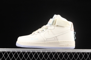 NIKE Air Force 1 Hi UT air force rice white high top casual board shoes CQ4810-111,