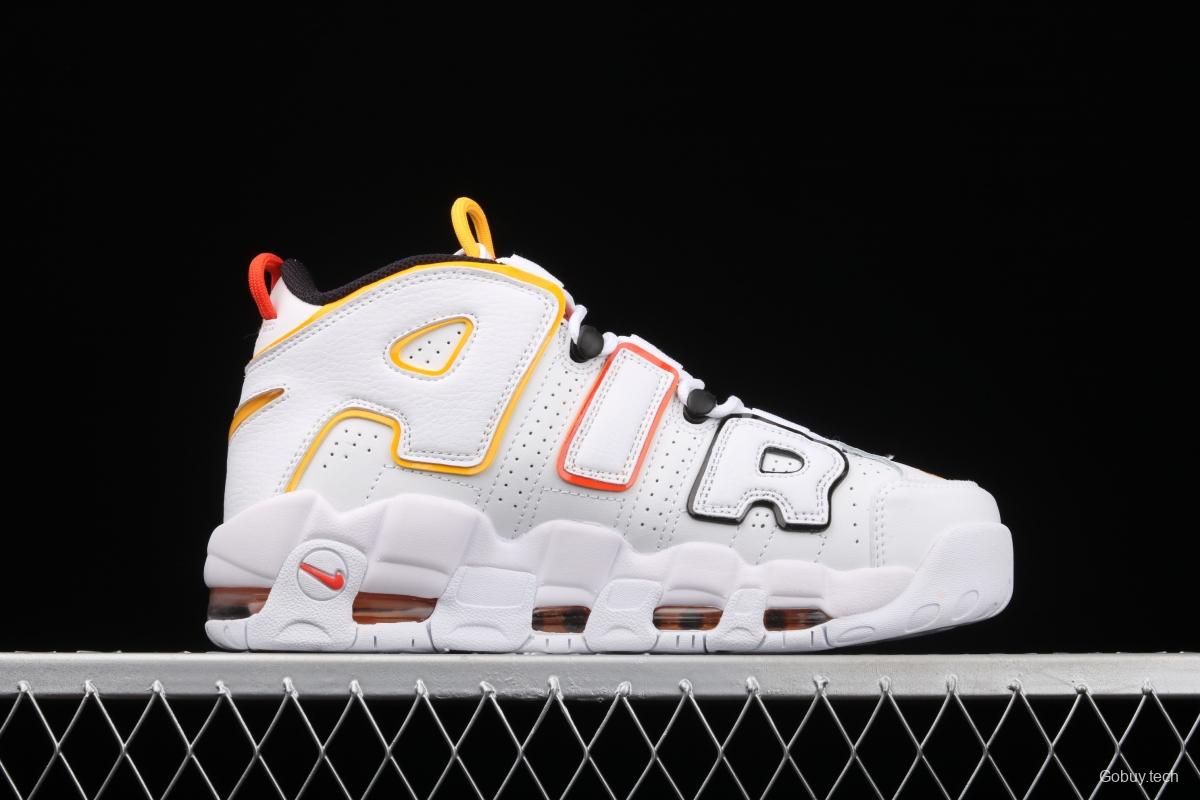 NIKE Air More Uptempo 96 QS Pippen Primary Series Classic High Street Leisure Sports Culture Basketball shoes DD9223-100