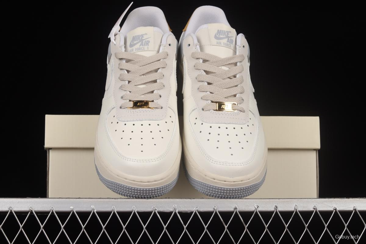 NIKE Air Force 1'07 Low Off-White Brown Low-Top Sports Casual Sneakers CW2288-702