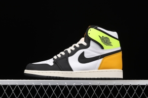 Air Jordan 1 Retro High OG fluorescent yellow toe 555088-118