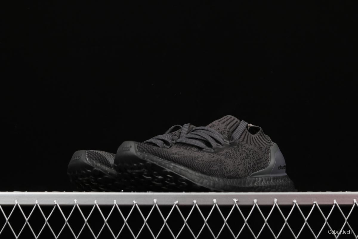 Adidas Ultra Boost Uncaged LTD Triple Black BA7996 socks and shoes