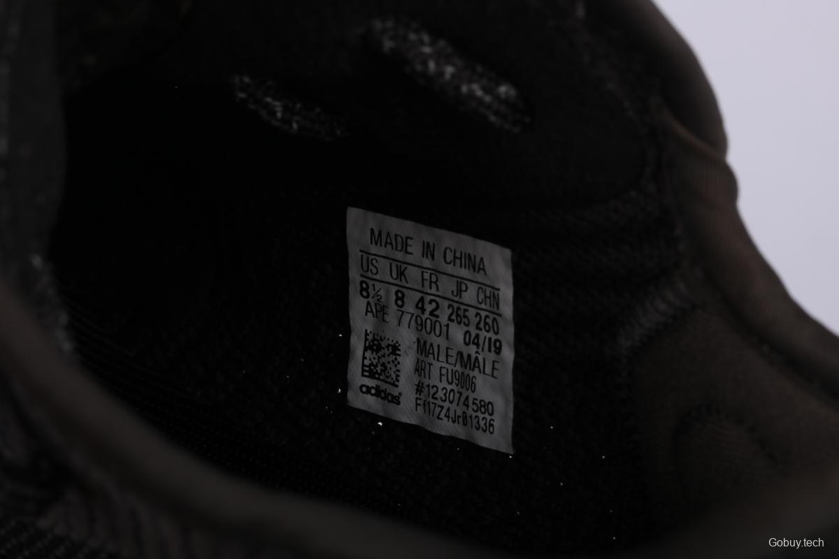 Adidas Yeezy 350 Boost V2 FU9006 Darth Coconut 350 second generation black angel hollowed-out silk color matching