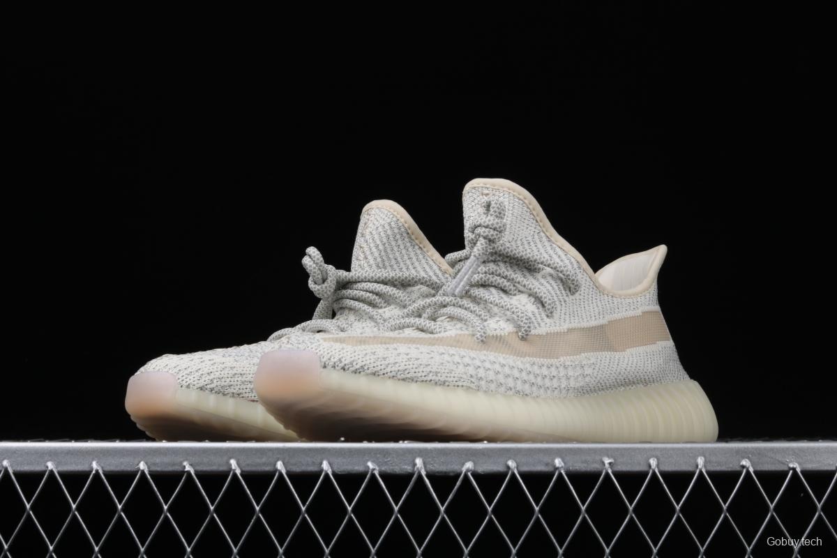 Adidas Yeezy 350 Boost V2 FV3254 Darth Coconut 350 second generation beard white hollowed-out star color