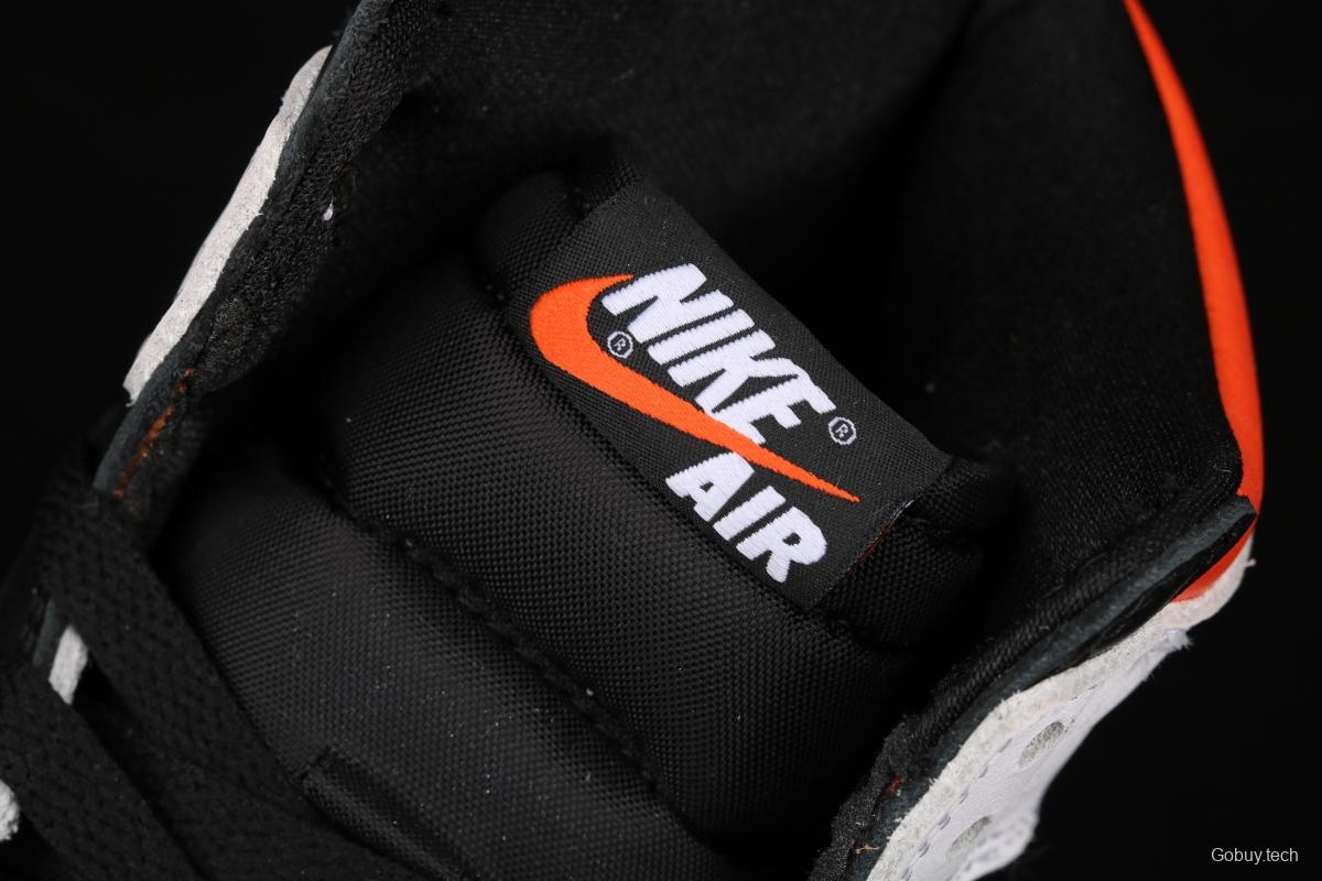 Air Jordan 1 High OG Black Toe Shattered Backboard rebound black toe high top basketball shoes 555088-180