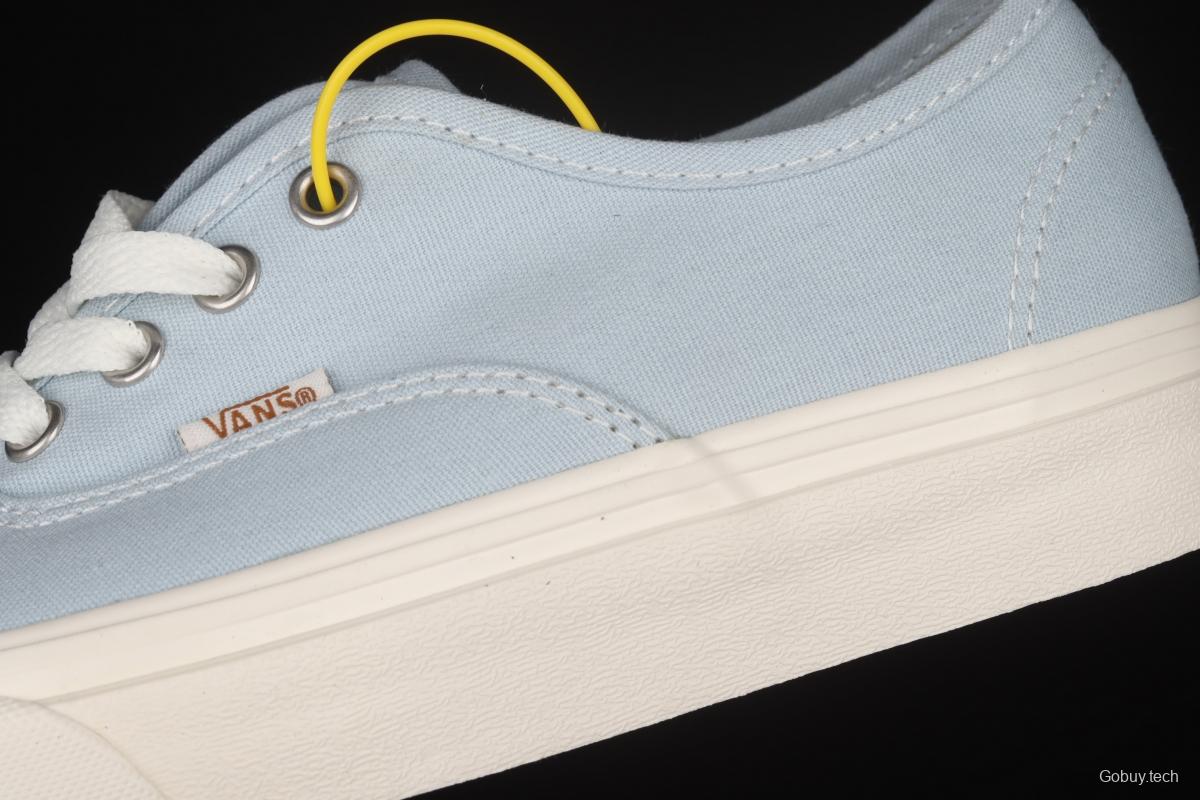 Vans Eco Theory recycled powder blue rice white linen rope canvas board shoes VN0A5HZS9FR