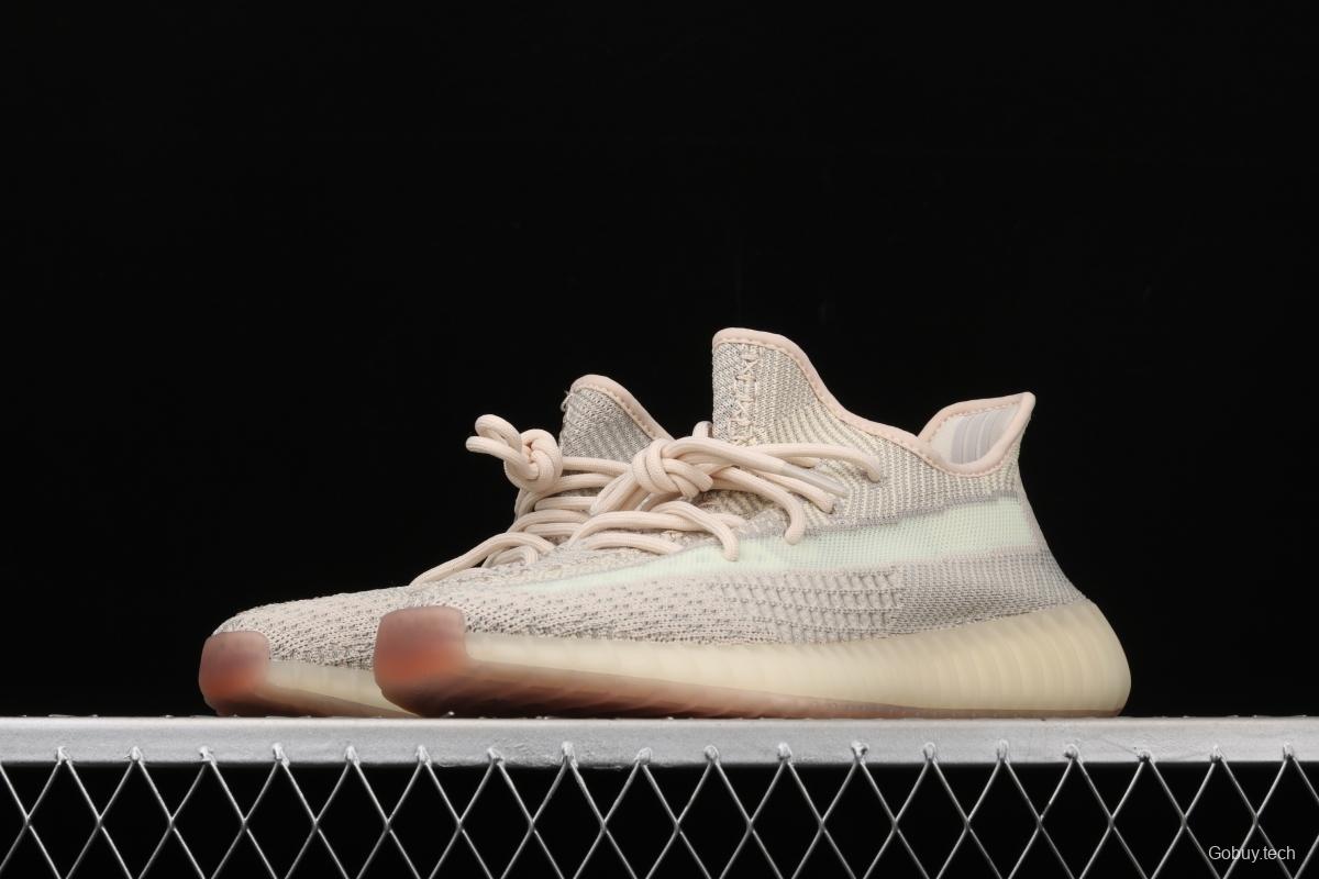 Adidas Yeezy Boost 350 V2 FW3042 Darth Coconut 350 second generation hollowed-out swans make color matching BASF Boost original during the day