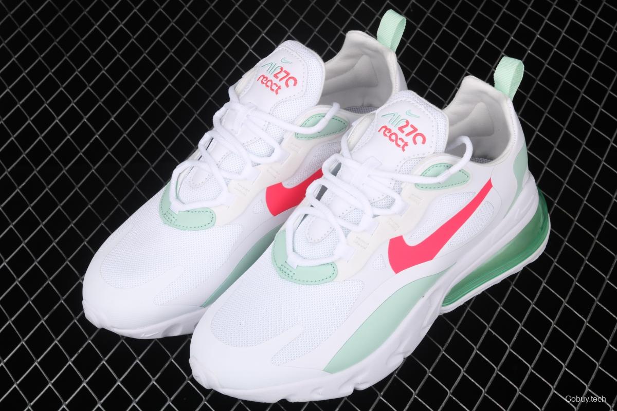 NIKE Air Max 270React new high-frequency mesh function half-palm air cushion cushioning running cloth shoes CV3025-100