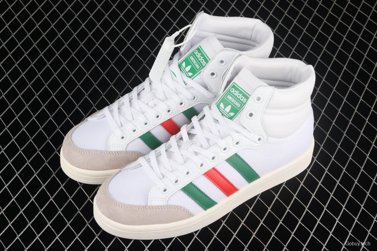 Adidas Originals Americana Hi EF2805 clover breathable fabric face campus wind high upper board shoes