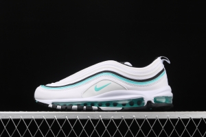 NIKE Air Max 97 White and green bullet air cushion running shoes CZ3574-130