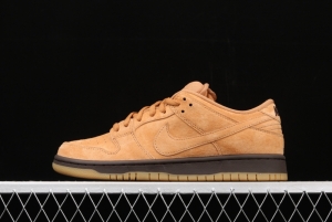 NIKE SB DUNK Low Pro wheat color deciduous yellow low-side sports skateboard shoes BQ6817-204