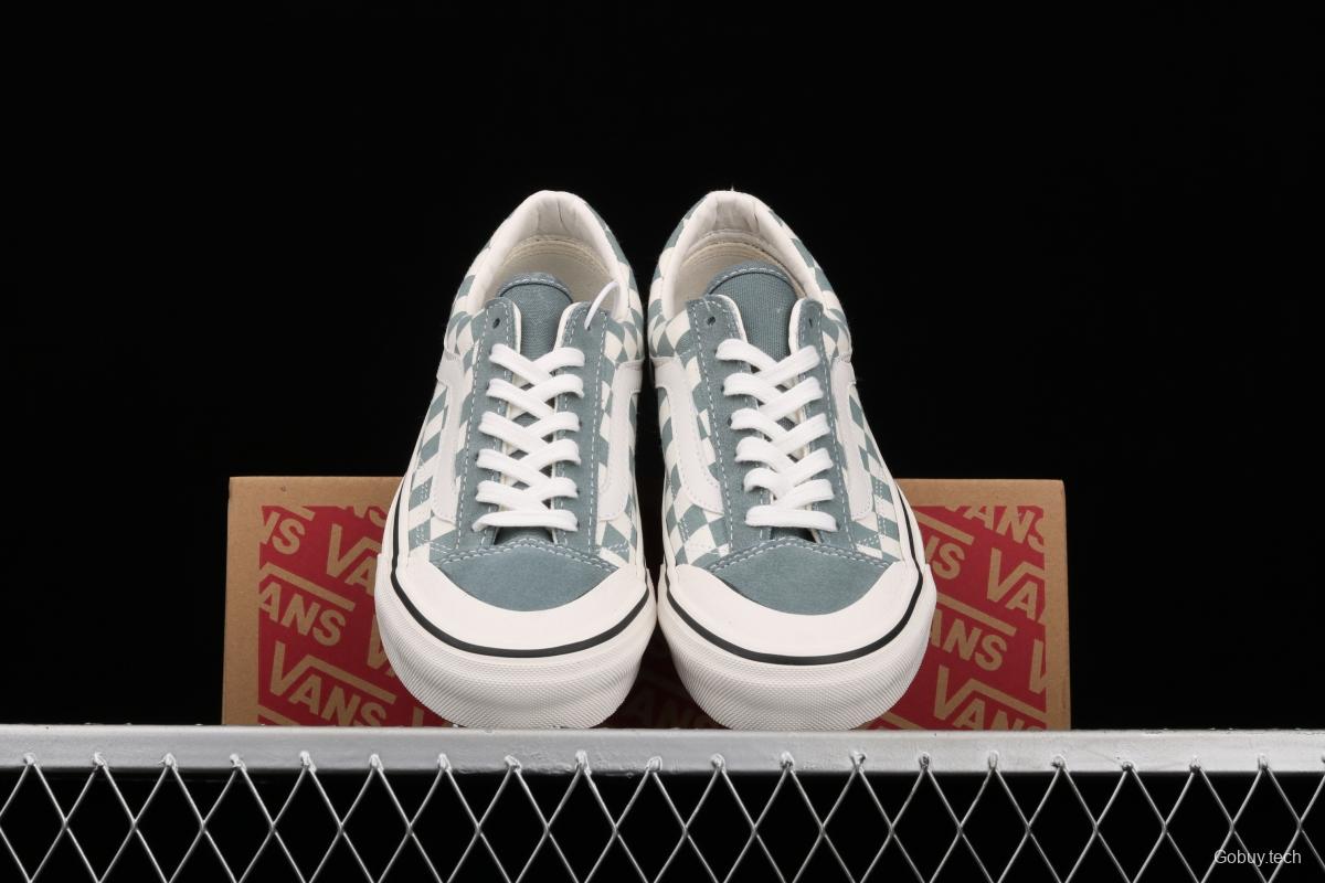 Vans Style 36 SF light blue checkerboard low-top casual board shoes VN0A3MVLY6H