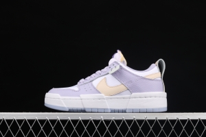 NIKE DUNK Low Disrupt White/Sand/Ghost/Sail lightweight dunk destruction series deconstructed wind low side casual skateboard shoes DJ3077-100