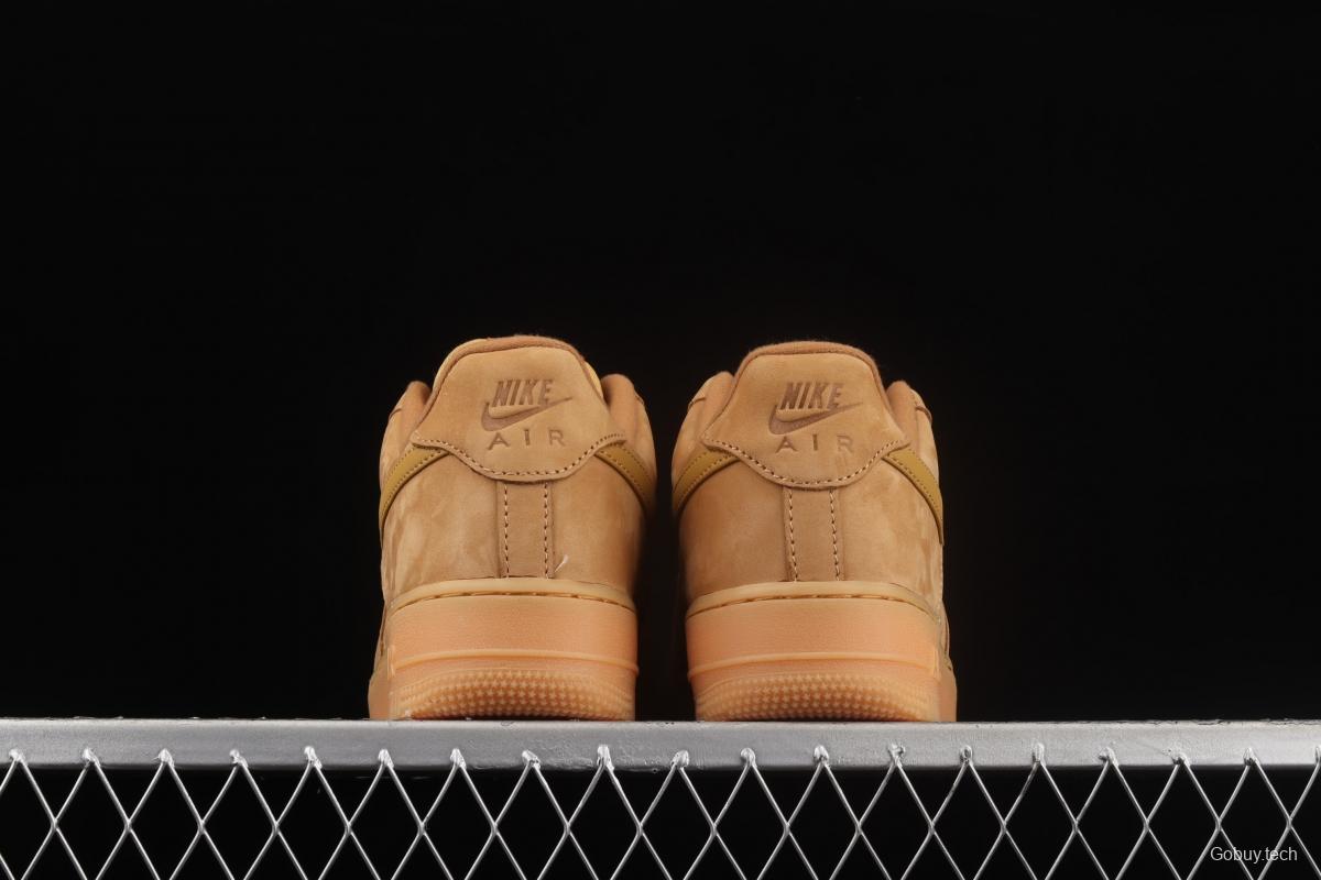 NIKE Air Force 1'07 WB AF1 suede wheat color head low upper board shoes CJ9179-200