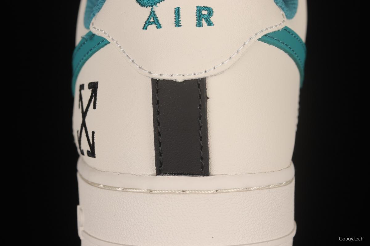 NIKE Air Force 1'07 Low black, white and green low-top casual sneakers BS8872-023