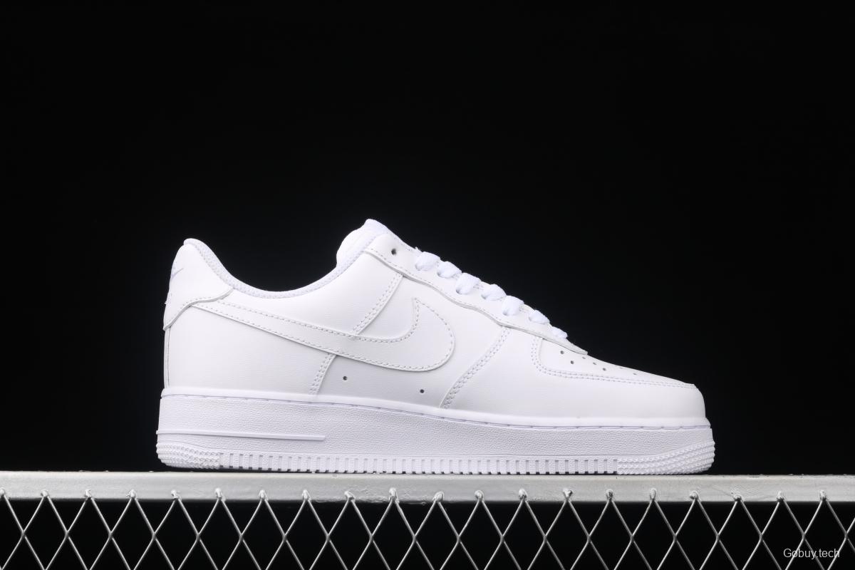 21NIKE Air Force 1x07 all-white low-top leisure sports shoes 315122-111,