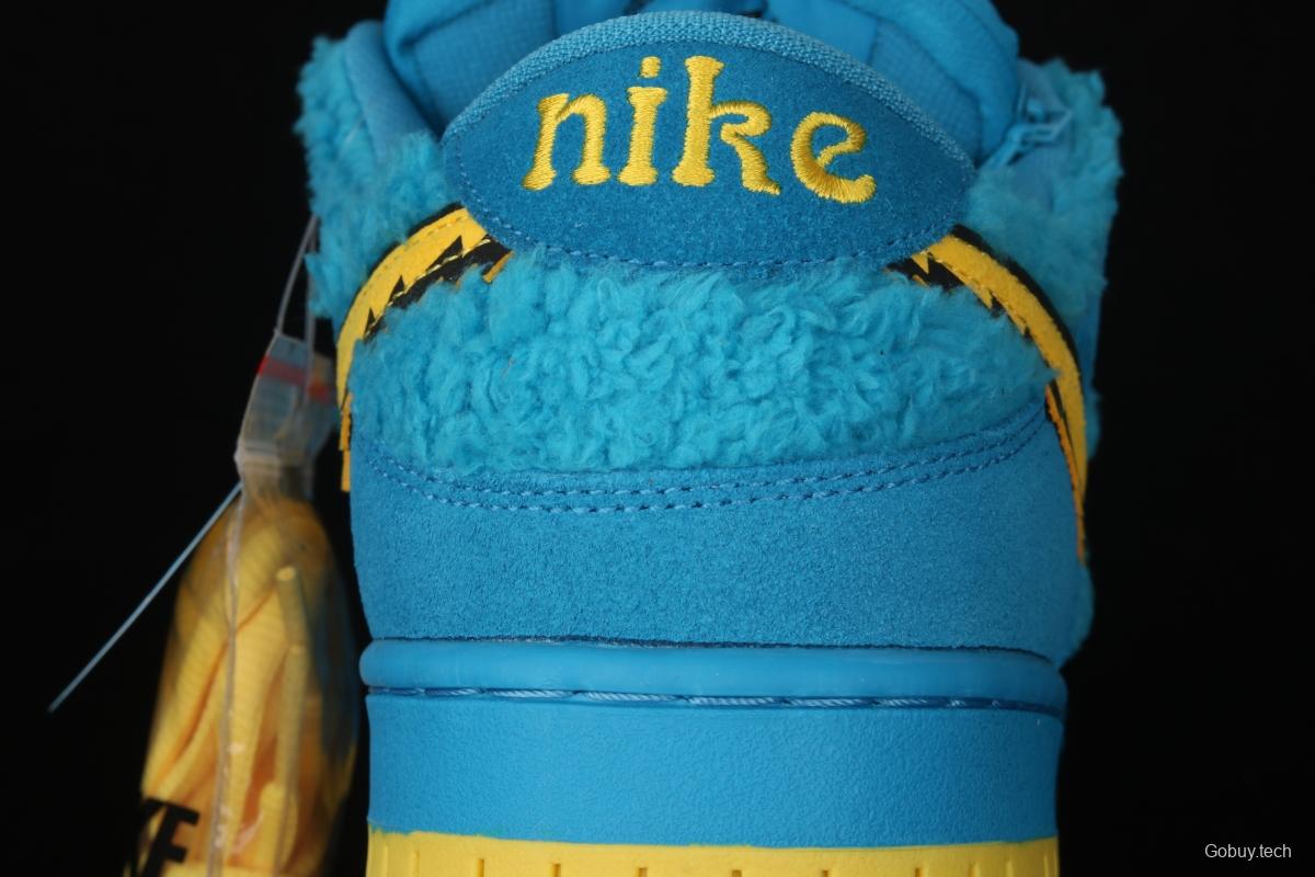 Grateful DeAdidas x NIKE SB DUNK Low Yellow Bear joint style blue and yellow bear sports skateboard shoes CJ5378-400