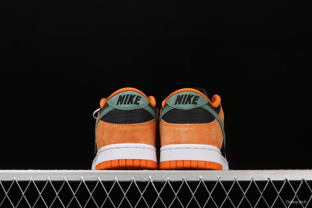 NIKE SB DUNK Low SP Ceramic dunk series carrot yellow and black low-side leisure sports skateboard shoes DA1469-001