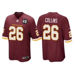 Men's #26 Landon Collins Burgundy Bobby Mitchell Uniform Patch Player Limited Team Jersey