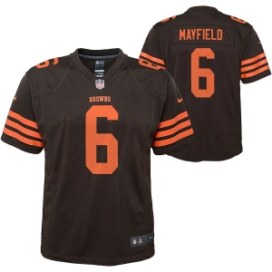 Youth Baker Mayfield Brown Player Limited Team Jersey