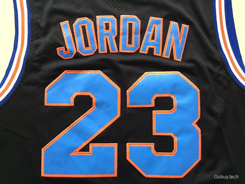 Michael Jordan 23 Movie Edition Black Basketball Jersey