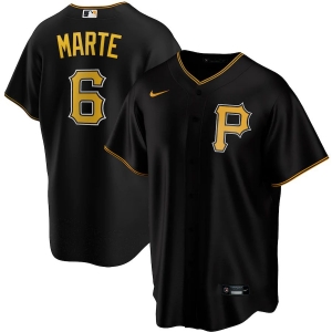 Men's Starling Marte Black Alternate 2020 Player Team Jersey