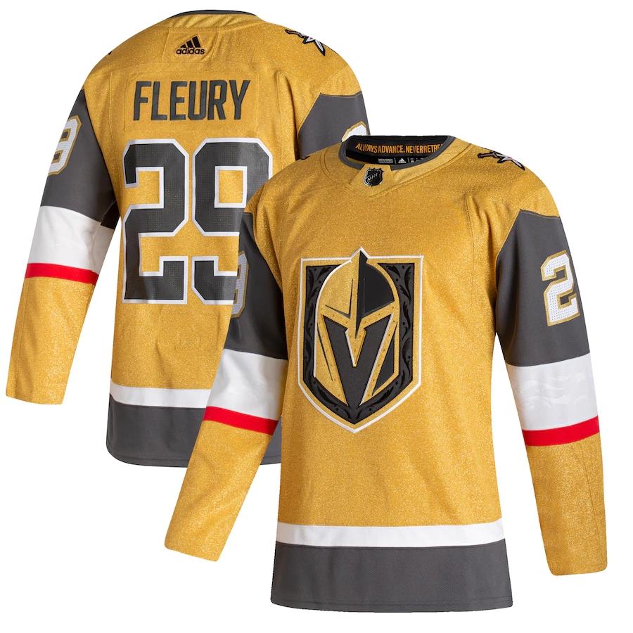 Women's Marc-Andre Fleury Gold 2020-21 Alternate Player Team Jersey