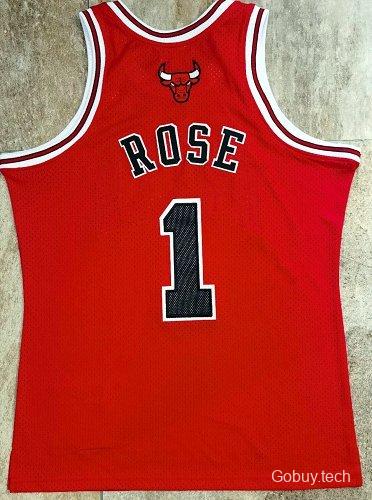 Men's Derrick Rose Red Retro Classic Team Jersey