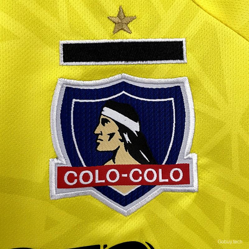 22/23 Colo Colo Goalkeeper Yellow Soccer Jersey