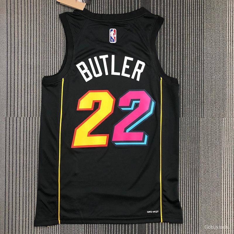 NBA Miami Heat #22 Jimmy Butler 2021-2022 City Jersey Black