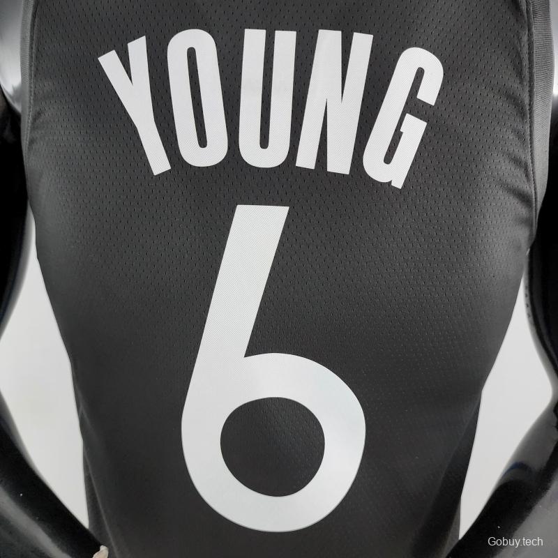 2020 YOUNG #6 Warriors City Edition Black And Grey NBA Jersey