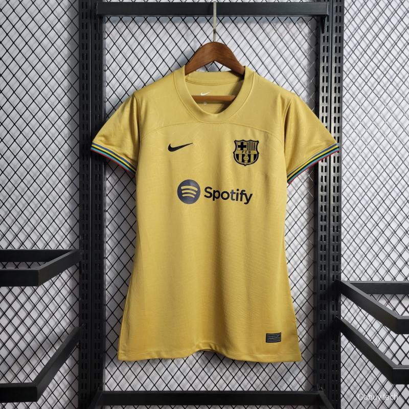 22/23 Woman Barcelona Away Soccer Jersey