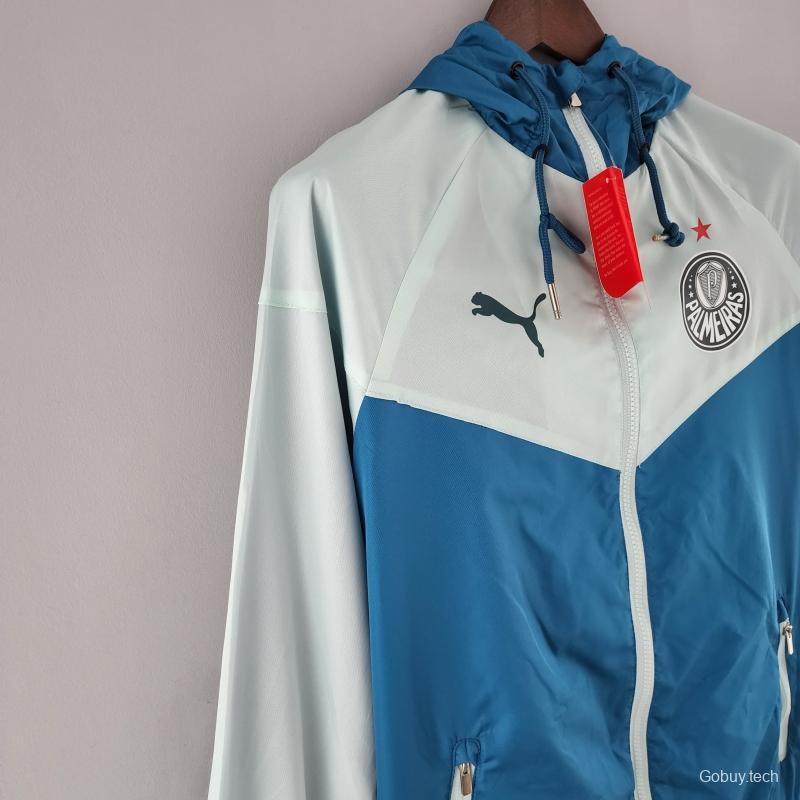 2022 Palmeiras Windbreaker Blue