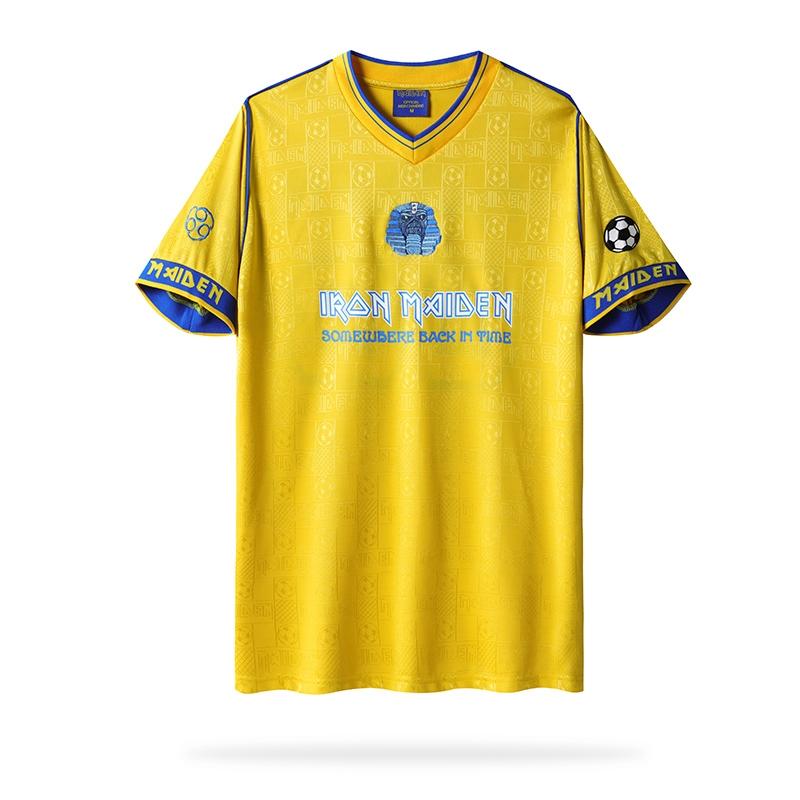 Retro 2018 West Ham United x Iron Maiden Yellow Jersey