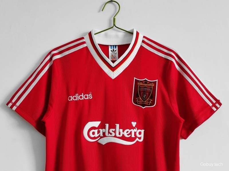 Retro 1995/96 Liverpool Home Soccer Jersey