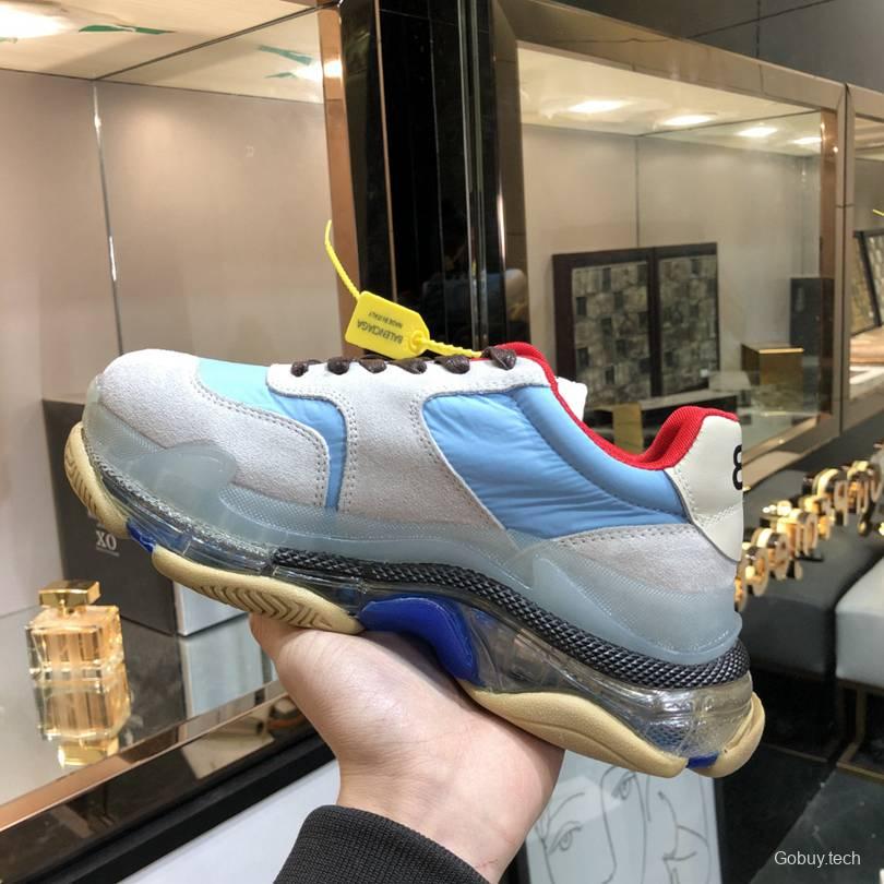 Men/Women Balenciaga Triple S 2.0 Sneaker Grey/Blue Item 6380340