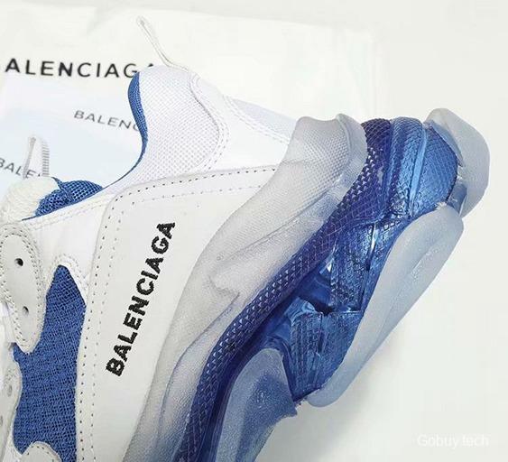 Men/Women Balenciaga Triple-S Sneaker Blue/White Item 6380340