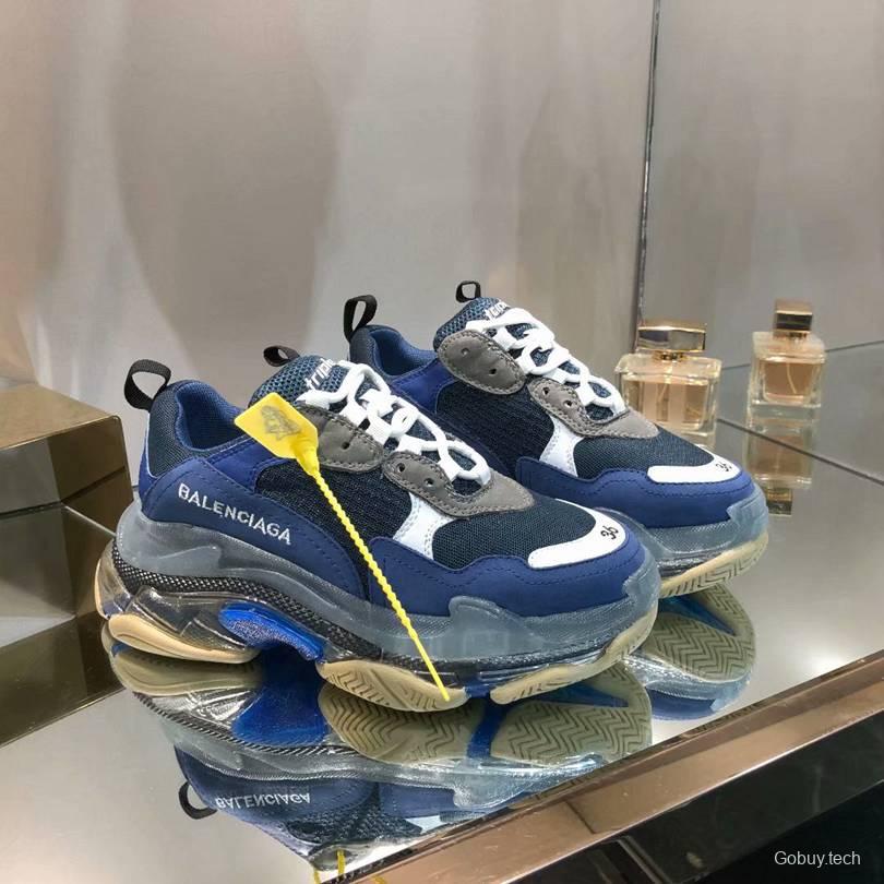 Men/Women Balenciaga Triple S Sneaker Navy