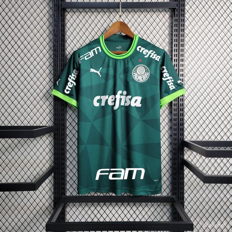 23/24 Palmeiras Home Jersey With All Sponsors And Chest Patch